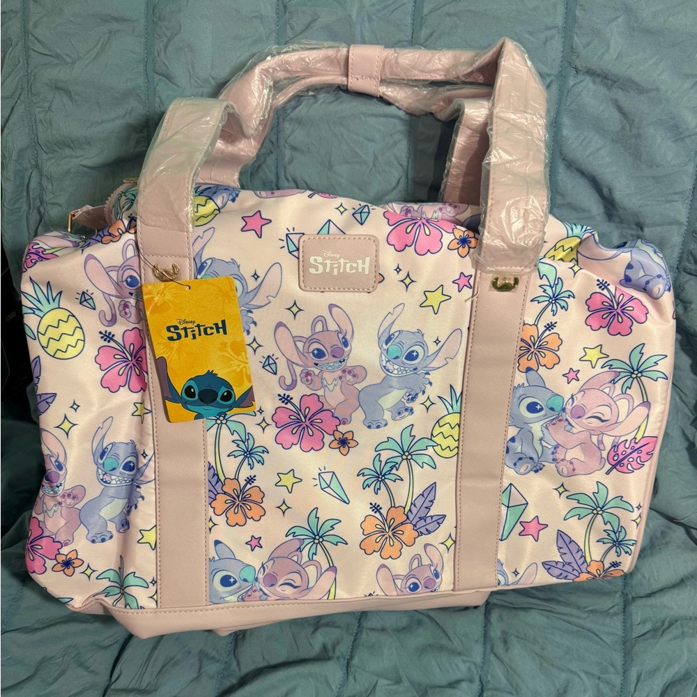 Disney STITCH Pink Floral Women's Bag